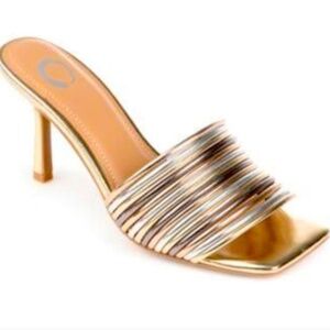 Elegant Gold Women's Heels-Fits size 10